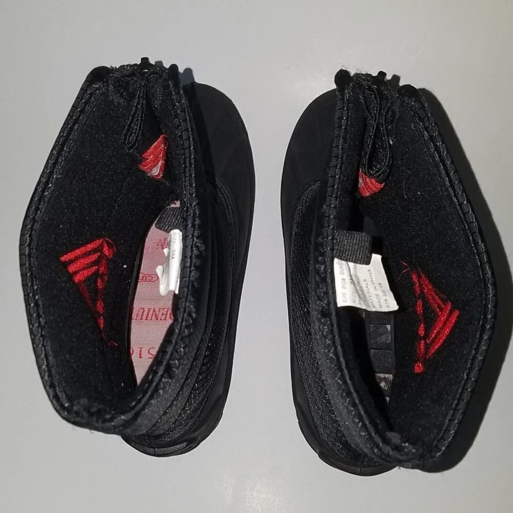 RBX Black Red Snow Boots Winter Rain Child Youth 3M NO LINERS AS IS